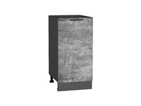 Кухонный  Шкаф нижний с 1-ой дверцей Флэт Graphite, Temple Stone 2S, 400, каркас ЛДСП  Graphite, фасад ЛДСП  Temple Stone 2S,  816*400*478 sppr5VVTtoAR52708