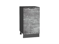 Кухонный  Шкаф нижний с 1-ой дверцей Флэт Graphite, Temple Stone 2S, 450, каркас ЛДСП  Graphite, фасад ЛДСП  Temple Stone 2S,  816*450*478 sppr5VVTtoAR52709