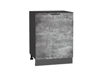 Кухонный  Шкаф нижний с 1-ой дверцей Флэт Graphite, Temple Stone 2S, 600, каркас ЛДСП  Graphite, фасад ЛДСП  Temple Stone 2S,  816*600*478 sppr5VVTtoAR52711