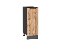 Кухонный  Шкаф нижний с 1-ой дверцей Флэт Graphite, Wotan Oak 2S, 300, каркас ЛДСП  Graphite, фасад ЛДСП  Wotan Oak 2S,  816*300*478 sppr5VVTtoAR52697