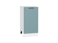 Кухонный  Шкаф нижний с 1-ой дверцей Флэт Белый, Grey-green In 2S, 400, каркас ЛДСП  Белый, фасад ЛДСП  Grey-green In 2S,  816*400*478 sppr5VVTtoAR56941