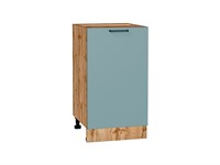 Кухонный  Шкаф нижний с 1-ой дверцей Флэт Дуб Вотан, Grey-green In 2S, 450, каркас ЛДСП  Дуб Вотан, фасад ЛДСП  Grey-green In 2S,  816*450*478 sppr5VVTtoAR62543