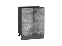Кухонный  Шкаф нижний с 2-мя дверцами Флэт Graphite, Temple Stone 2S, 600, каркас ЛДСП  Graphite, фасад ЛДСП  Temple Stone 2S,  816*600*478 sppr5VVTtoAR52726