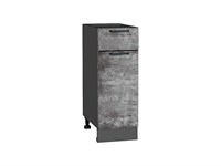 Кухонный  Шкаф нижний с 1-ой дверцей и ящиком Флэт Graphite, Temple Stone 2S, 300, каркас ЛДСП  Graphite, фасад ЛДСП  Temple Stone 2S,  816*300*478 sppr5VVTtoAR52689