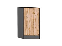 Кухонный  Шкаф нижний торцевой Флэт Graphite, Wotan Oak 2S, каркас ЛДСП  Graphite, фасад ЛДСП  Wotan Oak 2S,  816*296*552 sppr5VVTtoAR52749