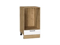 Кухонный  Шкаф нижний под духовку Флэт Дуб Вотан, White In 2S, 450, каркас ЛДСП  Дуб Вотан, фасад ЛДСП  White In 2S,  816*450*476 sppr5VVTtoAR67098