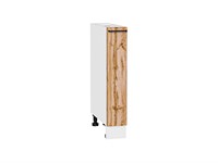 Кухонный  Шкаф нижний бутылочница Флэт Белый, Wotan Oak 2S, 150, каркас ЛДСП  Белый, фасад ЛДСП  Wotan Oak 2S,  816*150*478 sppr5VVTtoAR52668