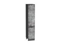Кухонный  Шкаф пенал с 2-мя дверцами Флэт Graphite, Temple Stone 2S, 2140, 400, каркас ЛДСП  Graphite, фасад ЛДСП  Temple Stone 2S,  2132*400*574 sppr5VVTtoAR52784