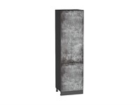 Кухонный  Шкаф пенал с 2-мя дверцами Флэт Graphite, Temple Stone 2S, 2140, 600, каркас ЛДСП  Graphite, фасад ЛДСП  Temple Stone 2S,  2132*600*574 sppr5VVTtoAR52785