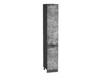 Кухонный  Шкаф пенал с 2-мя дверцами Флэт Graphite, Temple Stone 2S, 2340, 400, каркас ЛДСП  Graphite, фасад ЛДСП  Temple Stone 2S,  2336*400*574 sppr5VVTtoAR52786