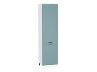 Кухонный  Шкаф пенал с 2-мя дверцами Флэт Белый, Grey-green In 2S, 2340, 600, каркас ЛДСП  Белый, фасад ЛДСП  Grey-green In 2S,  2336*600*574 sppr5VVTtoAR56983