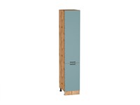 Кухонный  Шкаф пенал с 2-мя дверцами Флэт Дуб Вотан, Grey-green In 2S, 2140, 400, каркас ЛДСП  Дуб Вотан, фасад ЛДСП  Grey-green In 2S,  2132*400*574 sppr5VVTtoAR62637