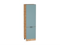 Кухонный  Шкаф пенал с 2-мя дверцами Флэт Дуб Вотан, Grey-green In 2S, 2140, 600, каркас ЛДСП  Дуб Вотан, фасад ЛДСП  Grey-green In 2S,  2132*600*574 sppr5VVTtoAR62638