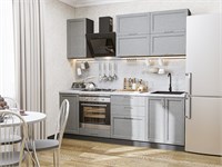 Кухонный гарнитур модульный Сканди-01, каркас ЛДСП  Graphite, фасад МДФ  Grey Softwood,  2140*2200*600 sppr5VVTtoAR24150