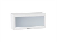 Кухонный  Шкаф верхний горизонтальный остекленный Сканди Белый, White Softwood, 800, каркас ЛДСП  Белый, фасад МДФ/Стекло  White Softwood,  358*800*320 sppr5VVTtoAR56139