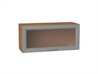 Кухонный  Шкаф верхний горизонтальный остекленный Сканди Дуб Вотан, Grey Softwood, 800, каркас ЛДСП  Дуб Вотан, фасад МДФ/Стекло  Grey Softwood,  358*800*320 sppr5VVTtoAR62850