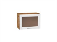 Кухонный  Шкаф верхний горизонтальный остекленный Сканди Дуб Вотан, White Softwood, 500, каркас ЛДСП  Дуб Вотан, фасад МДФ/Стекло  White Softwood,  358*500*320 sppr5VVTtoAR62837