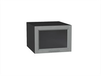 Кухонный  Шкаф верхний горизонтальный остекленный глубокий Сканди Graphite, Grey Softwood, 500, каркас ЛДСП  Graphite, фасад МДФ/Стекло  Grey Softwood,  358*500*576 sppr5VVTtoAR45352