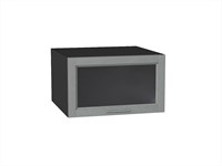 Кухонный  Шкаф верхний горизонтальный остекленный глубокий Сканди Graphite, Grey Softwood, 600, каркас ЛДСП  Graphite, фасад МДФ/Стекло  Grey Softwood,  358*600*576 sppr5VVTtoAR45363