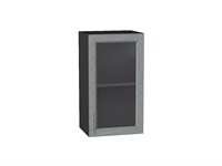 Кухонный  Шкаф верхний с 1-ой остекленной дверцей Сканди Graphite, Grey Softwood, 720, 400, каркас ЛДСП  Graphite, фасад МДФ/Стекло  Grey Softwood,  716*400*320 sppr5VVTtoAR41453