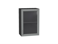 Кухонный  Шкаф верхний с 1-ой остекленной дверцей Сканди Graphite, Grey Softwood, 720, 500, каркас ЛДСП  Graphite, фасад МДФ/Стекло  Grey Softwood,  716*500*320 sppr5VVTtoAR41464