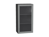 Кухонный  Шкаф верхний с 1-ой остекленной дверцей Сканди Graphite, Grey Softwood, 920, 500, каркас ЛДСП  Graphite, фасад МДФ/Стекло  Grey Softwood,  920*500*320 sppr5VVTtoAR41497