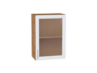 Кухонный  Шкаф верхний с 1-ой остекленной дверцей Сканди Дуб Вотан, White Softwood, 720, 500, каркас ЛДСП  Дуб Вотан, фасад МДФ/Стекло  White Softwood,  716*500*320 sppr5VVTtoAR62915