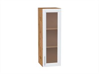 Кухонный  Шкаф верхний с 1-ой остекленной дверцей Сканди Дуб Вотан, White Softwood, 920, 300, каркас ЛДСП  Дуб Вотан, фасад МДФ/Стекло  White Softwood,  920*300*320 sppr5VVTtoAR62916