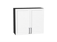 Кухонный  Шкаф верхний с 2-мя дверцами Сканди Graphite, White Silkwood, 720, 800, каркас ЛДСП  Graphite, фасад МДФ  White Silkwood,  716*800*318 sppr5VVTtoAR70213