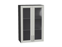 Кухонный  Шкаф верхний с 2-мя остекленными дверцами Сканди Graphite, Cappuccino Softwood, 920, 600, каркас ЛДСП  Graphite, фасад МДФ/Стекло  Cappuccino Softwood,  920*600*320 sppr5VVTtoAR41658
