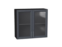 Кухонный  Шкаф верхний с 2-мя остекленными дверцами Сканди Graphite, Graphite Softwood, 720, 800, каркас ЛДСП  Graphite, фасад МДФ/Стекло  Graphite Softwood,  716*800*320 sppr5VVTtoAR41649