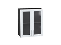 Кухонный  Шкаф верхний с 2-мя остекленными дверцами Сканди Graphite, White Softwood, 720, 600, каркас ЛДСП  Graphite, фасад МДФ/Стекло  White Softwood,  716*600*320 sppr5VVTtoAR56217