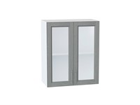 Кухонный  Шкаф верхний с 2-мя остекленными дверцами Сканди Белый, Grey Softwood, 720, 600, каркас ЛДСП  Белый, фасад МДФ/Стекло  Grey Softwood,  716*600*320 sppr5VVTtoAR41639