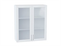 Кухонный  Шкаф верхний с 2-мя остекленными дверцами Сканди Белый, White Softwood, 920, 800, каркас ЛДСП  Белый, фасад МДФ/Стекло  White Softwood,  920*800*320 sppr5VVTtoAR56216