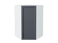 Кухонный  Шкаф верхний угловой Сканди Белый, Graphite Softwood, 920, каркас ЛДСП  Белый, фасад МДФ  Graphite Softwood,  920*600*600 sppr5VVTtoAR41692