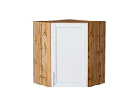 Кухонный  Шкаф верхний угловой Сканди Дуб Вотан, White Softwood, 720, каркас ЛДСП  Дуб Вотан, фасад МДФ  White Softwood,  716*600*600 sppr5VVTtoAR62974