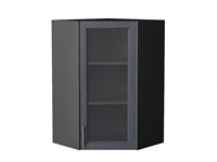 Кухонный  Шкаф верхний угловой остекленный Сканди Graphite, Graphite Softwood, 920, каркас ЛДСП  Graphite, фасад МДФ/Стекло  Graphite Softwood,  920*600*600 sppr5VVTtoAR41715