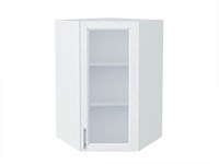 Кухонный  Шкаф верхний угловой остекленный Сканди Белый, White Softwood, 920, каркас ЛДСП  Белый, фасад МДФ/Стекло  White Softwood,  920*600*600 sppr5VVTtoAR56230