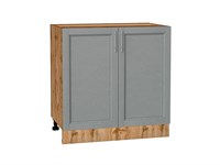 Кухонный  Шкаф нижний с 2-мя дверцами Сканди Дуб Вотан, Grey Softwood, 800, каркас ЛДСП  Дуб Вотан, фасад МДФ  Grey Softwood,  816*800*478 sppr5VVTtoAR63039