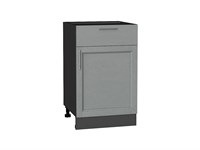 Кухонный  Шкаф нижний с 1-ой дверцей и ящиком Сканди Graphite, Grey Softwood, 500, каркас ЛДСП  Graphite, фасад МДФ  Grey Softwood,  816*500*480 sppr5VVTtoAR41883
