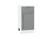 Кухонный  Шкаф нижний с 1-ой дверцей и ящиком Сканди Белый, Grey Softwood, 400, каркас ЛДСП  Белый, фасад МДФ  Grey Softwood,  816*400*480 sppr5VVTtoAR41871