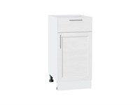 Кухонный  Шкаф нижний с 1-ой дверцей и ящиком Сканди Белый, White Softwood, 400, каркас ЛДСП  Белый, фасад МДФ  White Softwood,  816*400*480 sppr5VVTtoAR56240