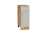 Кухонный  Шкаф нижний с 1-ой дверцей и ящиком Сканди Дуб Вотан, Cappuccino Softwood, 300, каркас ЛДСП  Дуб Вотан, фасад МДФ  Cappuccino Softwood,  816*300*480 sppr5VVTtoAR62995
