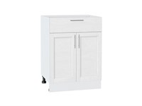 Кухонный  Шкаф нижний с 2-мя дверцами и ящиком Сканди Белый, White Softwood, 600, каркас ЛДСП  Белый, фасад МДФ  White Softwood,  816*600*480 sppr5VVTtoAR56248