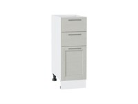 Кухонный  Шкаф нижний с 3-мя ящиками Сканди Белый, Cappuccino Softwood, 300, каркас ЛДСП  Белый, фасад МДФ  Cappuccino Softwood,  816*300*480 sppr5VVTtoAR41889