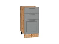 Кухонный  Шкаф нижний с 3-мя ящиками Сканди Дуб Вотан, Grey Softwood, 400, каркас ЛДСП  Дуб Вотан, фасад МДФ  Grey Softwood,  816*400*480 sppr5VVTtoAR63054