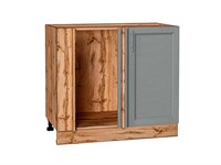 Кухонный  Шкаф нижний угловой Сканди Дуб Вотан, Grey Softwood, каркас ЛДСП  Дуб Вотан, фасад МДФ  Grey Softwood,  816*890*480 sppr5VVTtoAR63068