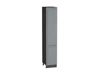 Кухонный  Шкаф пенал с 2-мя дверцами Сканди Graphite, Grey Softwood, 2140, 400, каркас ЛДСП  Graphite, фасад МДФ  Grey Softwood,  2132*400*576 sppr5VVTtoAR42059