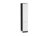 Кухонный  Шкаф пенал с 2-мя дверцами Сканди Graphite, White Softwood, 2140, 400, каркас ЛДСП  Graphite, фасад МДФ  White Softwood,  2132*400*576 sppr5VVTtoAR56290