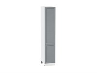 Кухонный  Шкаф пенал с 2-мя дверцами Сканди Белый, Grey Softwood, 2140, 400, каркас ЛДСП  Белый, фасад МДФ  Grey Softwood,  2132*400*576 sppr5VVTtoAR42058
